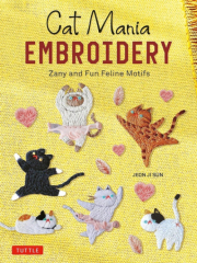 Cat Mania Embroidery, Zany and Fun Feline Motifs