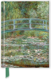 Claude Monet: Bridge over a Pond of Water Lilies 2027 Luxury Pocket Diary Planner - Week to View