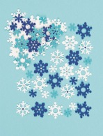 Plstěné samolepky – sněhové vločky (78 ks)