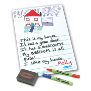 Show-me Stíratelná tabulka obrázkový příběh + fixa a houbička – 35 ks