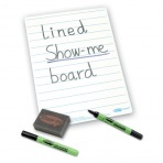 Show-me Stíratelná tabulka linkovaná + fixa a houbička – 10 ks