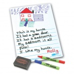 Show-me Stíratelná tabulka obrázkový příběh + fixa a houbička