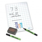 Show-me Stíratelná tabulka čtverečky + fixa a houbička