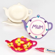 Porcelánový držáček na sáček čaje k dokončení (5 ks) výprodej