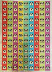 12mm třpytivé čtvercové mini samolepky Pejsci (468 kusů)