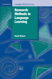 Research Methods in Language Learning PB