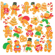 Pěnové samolepky perníčky nové (120 kusů) - AV563