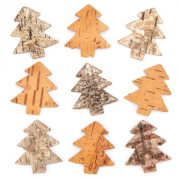 Vánoční stromky z kůry (30 kusů) - AV886