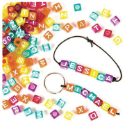 Korálky s abecedou kostičky (450 kusů) - EF330