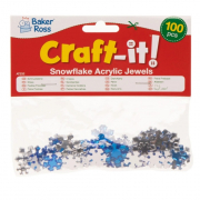 Akrylové sněhové vločky (150ks)