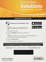 Maturita Solutions 3rd Edition Upper-intermediate Classroom Presentation Tool Pk (Access Code Card)
