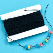 Černá elastická šňůrka na korálky (30m)