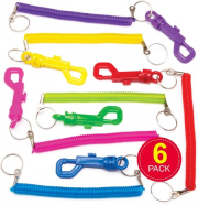 Klíčenka s pružinkou (6ks)