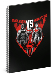 Spirálový blok Batman vs Superman, linkovaný , A4