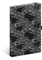 Notes Star Wars Black linkovaný, 13 × 21 cm
