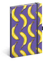 Notes Banány, linkovaný, 13 × 21 cm