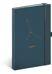 Notes Zvěrokruh Rak, linkovaný, 13 × 21 cm