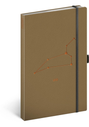 Notes Zvěrokruh Lev, linkovaný, 13 × 21 cm