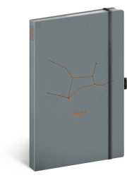 Notes Zvěrokruh Panna, linkovaný, 13 × 21 cm