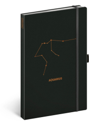 Notes Zvěrokruh Vodnář, linkovaný, 13 × 21 cm