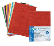 Moosgummi A4 mix Glitr samolepící