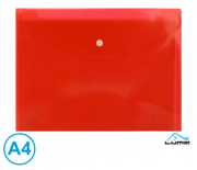 Obal spisový s klopou a drukem A4 LUMA, červený