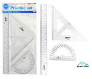 Pravítko souprava LUMA 3ks