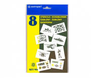 Šablony na foukací fixy Centropen set M+