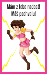 Karty máš super pochvalu 30 ks - Mám z tebe radost! Máš pochvalu!