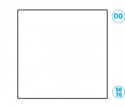 Papír barevný 50 x 70cm bílá