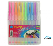 Gelové pero 10 barev PASTEL, LUMA