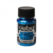 Metalická barva na sklo Dora Glass modrá sax blue 50 ml