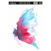 Nažehlovací nálepka25x35 cm akvarelová - motýl