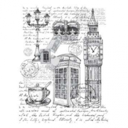 Rýžový papír Cadence A3 - Černobílý Londýn