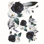 Nažehlovací nálepka 25 x 35 cm - modrý rámeček