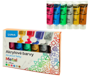 Barvy akrylové sada Metal Luma 6 barev 75ml