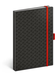 Notes Teribear, černý, linkovaný, 15 x 21 cm, A5 