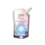 Perleťová barva Aladine Izink Pearly 80 ml - winter sky nebeská modrá