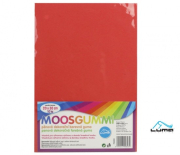 Moosgummi A4 červená Luma 1 ks