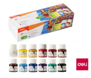 Barvy temperové Deli 12 barev 25ml Color Emotion EC14-12