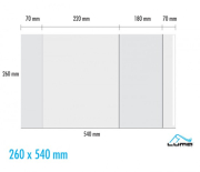 Obal univerzální 90mic, 260 x 540mm LUMA