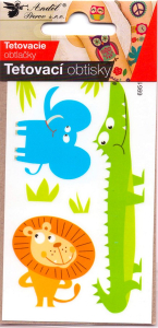 Tetovací obtisky 10,5 x 6 cm - Safari