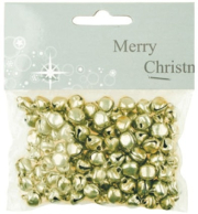 Rolničky zlaté 50 ks, 1 cm 