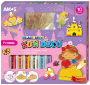 Barvy na sklo sada 10 barev 10,5 ml + 12 sklíček Pohádka