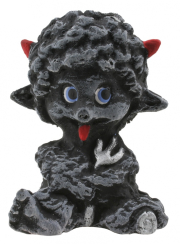 Svíčka sedící čert 7 x 10 cm