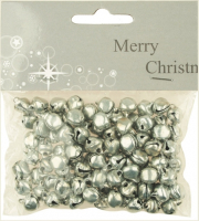 Rolničky stříbrné 50 ks, 1 cm 