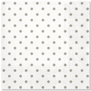 Papírové ubrousky třívrstvé 33 x 33 cm, 20 ks