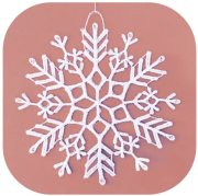 Háčkovaná vločka 9,5 cm