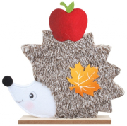 Filcový ježek ležící hnědý 30 cm 